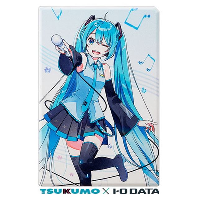 価格 ツクモとアイオー初音ミクとコラボしたポータブル外付け2TB HDD