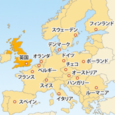 英ポンド(GBP)地図