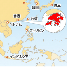 香港ドル(HKD)地図
