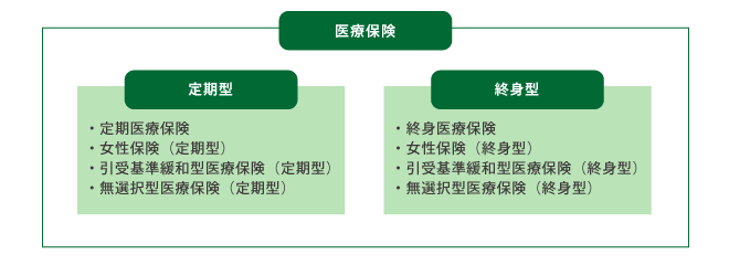 医療保険の分類イメージ