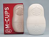 6つのサイズがコンパクトに!マトリョーシカ型の計量カップ