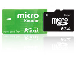 Super microSD + micro Reader (2GB) �̐��i�摜