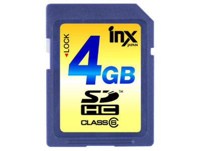 INX-SDHC04GC6 (4GB) �̐��i�摜