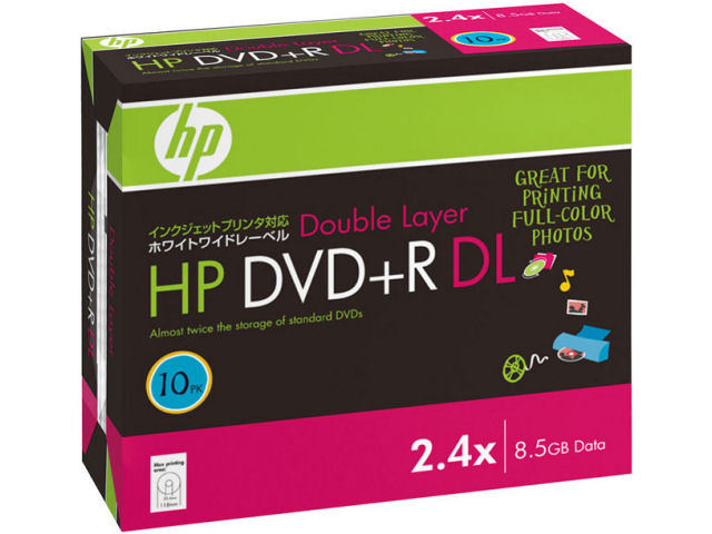 DVD+R8.5HPWAX10P (DVD+R DL 2.4�{�� 5���g) �̐��i�摜