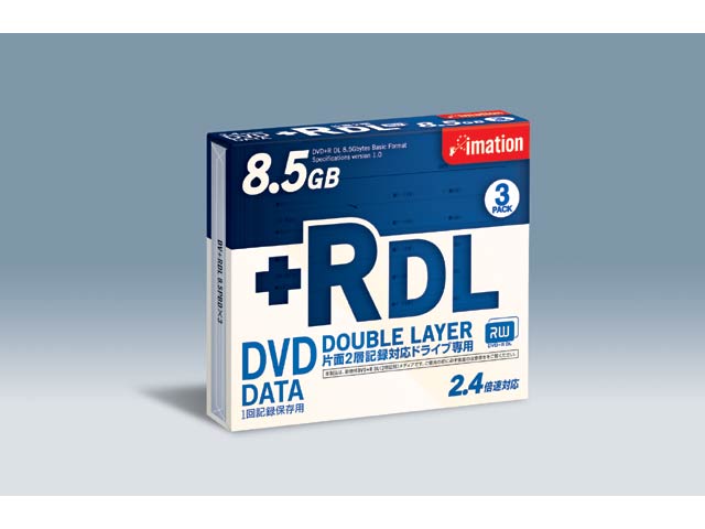 DV+RDL 8.5PBDX3 (DVD+R DL 2.4�{�� 3���g) �̐��i�摜