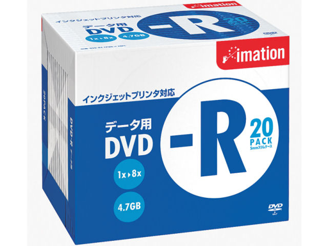 DVD-R4.7PWAx20PL (DVD-R 8�{�� 20���g) �̐��i�摜