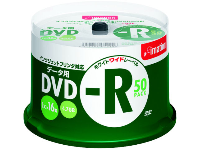 DVD-R4.7PWBX50SL (DVD-R 16�{�� 50���g) �̐��i�摜