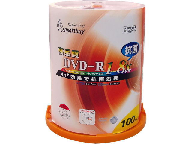 SMR47-AGB8X100PW (DVD-R 8�{�� 100���g) �̐��i�摜