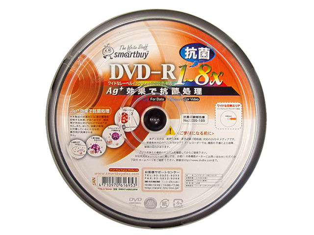 SMR47-AG8X10PW (DVD-R 8�{�� 10���g) �̐��i�摜