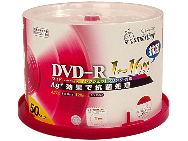 SMR47-AGC16X50PW (DVD-R 16�{�� 50���g) �̐��i�摜