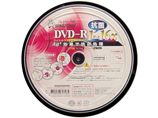 SMR47-AGC16X10PW (DVD-R 16�{�� 10���g) �̐��i�摜