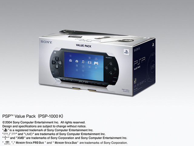 �w�p�b�P�[�W�x PSP �o�����[�p�b�N PSP-1000K �̐��i�摜