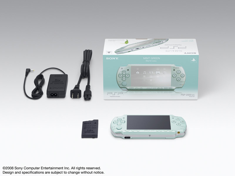 �w�Z�b�g���e�x PSP �v���C�X�e�[�V�����E�|�[�^�u�� �~���g�E�O���[�� PSP-2000 MG �̐��i�摜