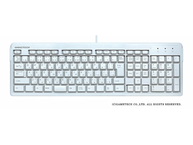 �V���v��USB�t���L�[�{�[�h �z���C�g YA0809 �̐��i�摜