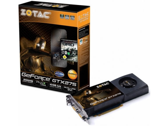 ZOTAC GeForce GTX 275 - 896MB GDDR3 ZT-275E3KB-FSP (PCIExp 896MB) �̐��i�摜