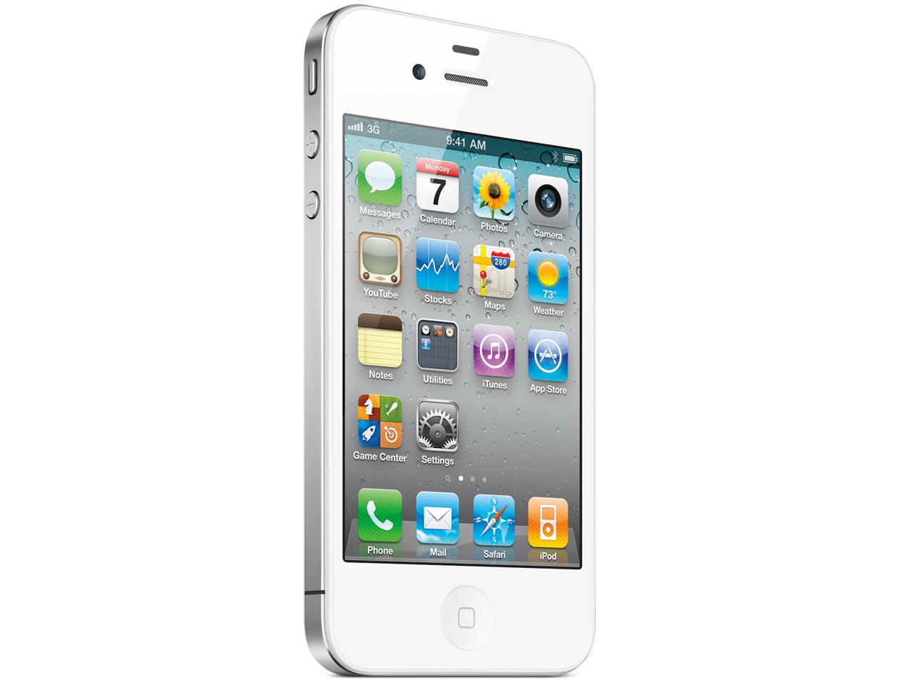 価格.com - 『本体 正面 ホワイト』 iPhone 4 16GB SoftBank [ホワイト] の製品画像