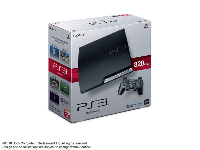 �w�p�b�P�[�W�x �v���C�X�e�[�V����3 HDD 320GB �`���R�[���E�u���b�N CECH-2500B �̐��i�摜