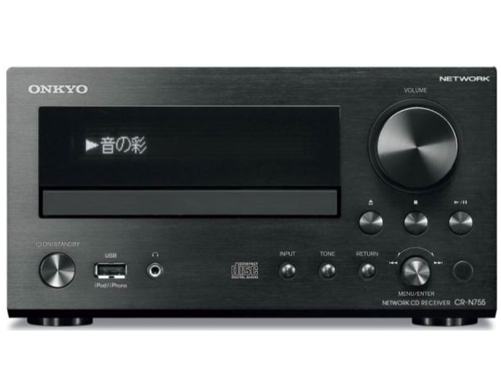 ONKYO コンポ CR-N755 スピーカー 無線LANアダプター付 - オーディオ機器