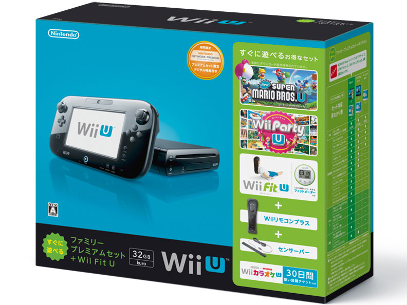 価格.com - Wii U すぐに遊べるファミリープレミアムセット + Wii Fit U kuro の製品画像