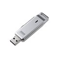 [UFD-RSH8G2SV] スライド式USBコネクタ採用のUSBフラッシュメモリ (8GB/シルバー)