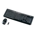 [SKB-WL10SETBK] ワイヤレスキーボード&マウスのセットモデル（ブラック）。価格は13,440円(税込) 