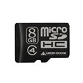 [GH-SDMRHC8G4] SDスピードクラス「Class4」に対応したmicroSDHCメモリーカード（8GB）。直販価格は5,780円（税込）