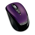 [Wireless Mobile Mouse 3000 6BA-00070] 小型軽量ボディを採用したワイヤレス光学式マウス（メタリックパープル）。本体価格は2,800円