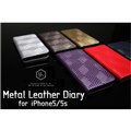SLG Design iPhone5/5s D4 Metal Leather Diary