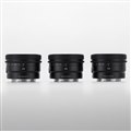 uFE 50mm F2.5 G SEL50F25GvuFE 40mm F2.5 G SEL40F25GvuFE 24mm F2.8 G SEL24F28G