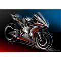ドゥカティが2023年シーズンの「FIM Enel MotoEワールドカップ」（MotoE）に供給する電動バイクのスケッチ