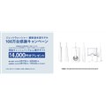 ジェットウォッシャー 超音波水流モデル100万台感謝キャンペーン