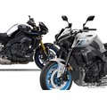 ヤマハ MT-10 SP ABS(左)とMT-10 ABS(右)の2025年モデル