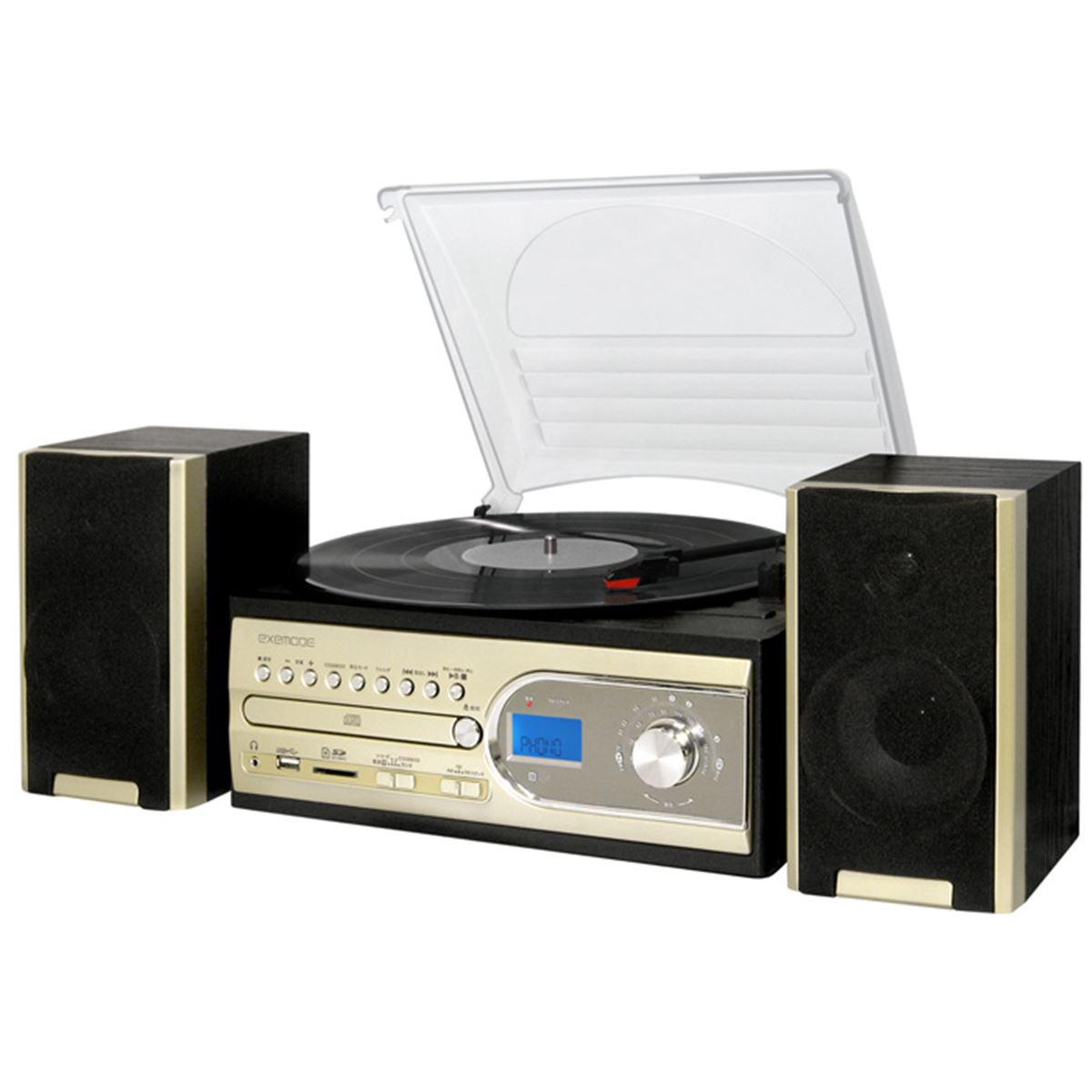 エグゼモード、レコード搭載ミニコンポ「ER-250」 - 価格.com
