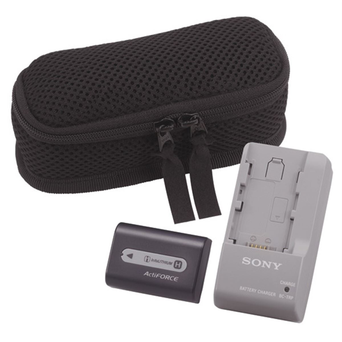 SONY BC-TRP＋NP-FH60 ソニー純正 ハンディカム用　充電器＆バッテリー［中古美品セット］ 