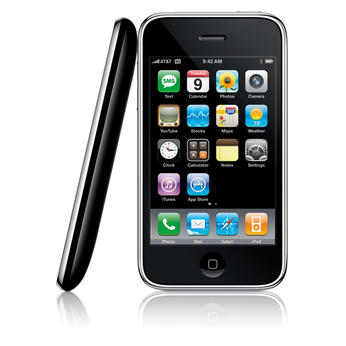 スマートフォン本体 iPhone3G A1241 16GB SoftBank iPhone3G 16GB A1241 (MB496J/A) ブラック|中古
