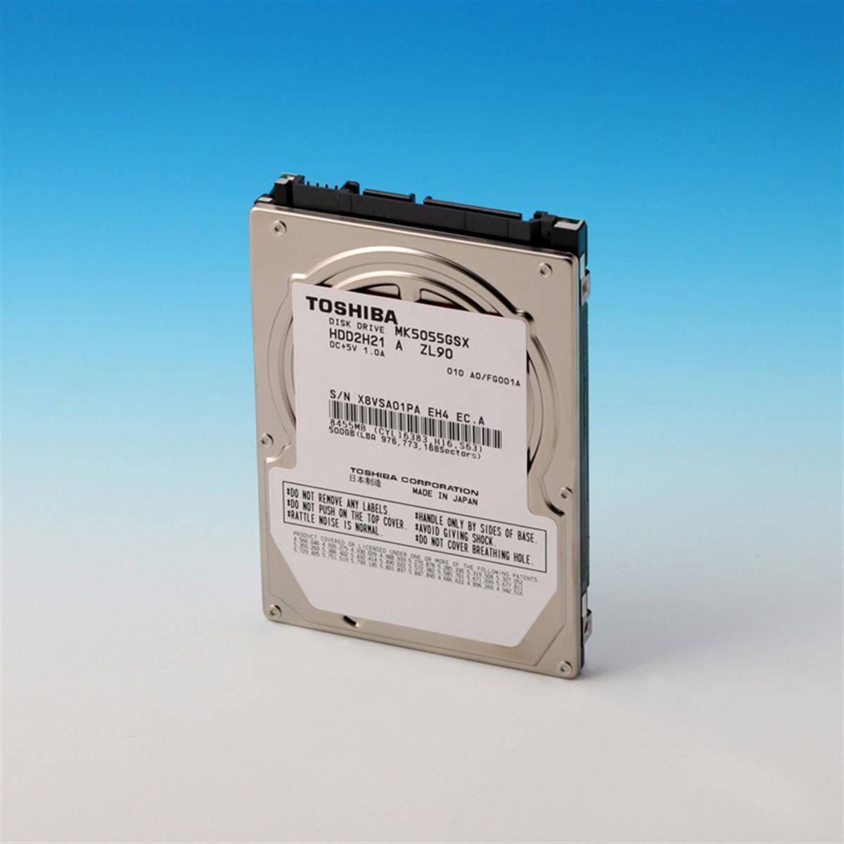 東芝製の2.5インチ内蔵HDD 楽天市場】東芝 2.5インチ 内蔵ハードディスク 500GB SATA MK5059GSXP