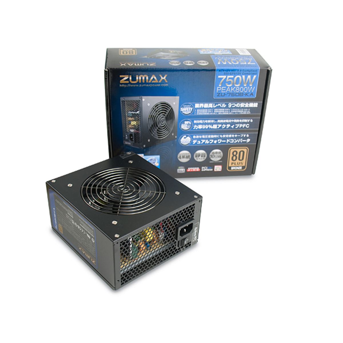 ZUMAX、安全・安心をうたった静音電源ユニット - 価格.com