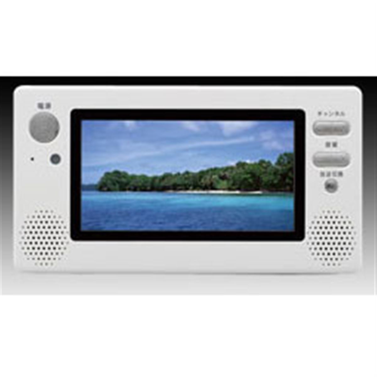 地デジ　浴室テレビ　15.5インチ　ホワイト　チューナー付き ツインバード TWINBIRD VB-BB123W ホワイト 12V型浴室テレビ