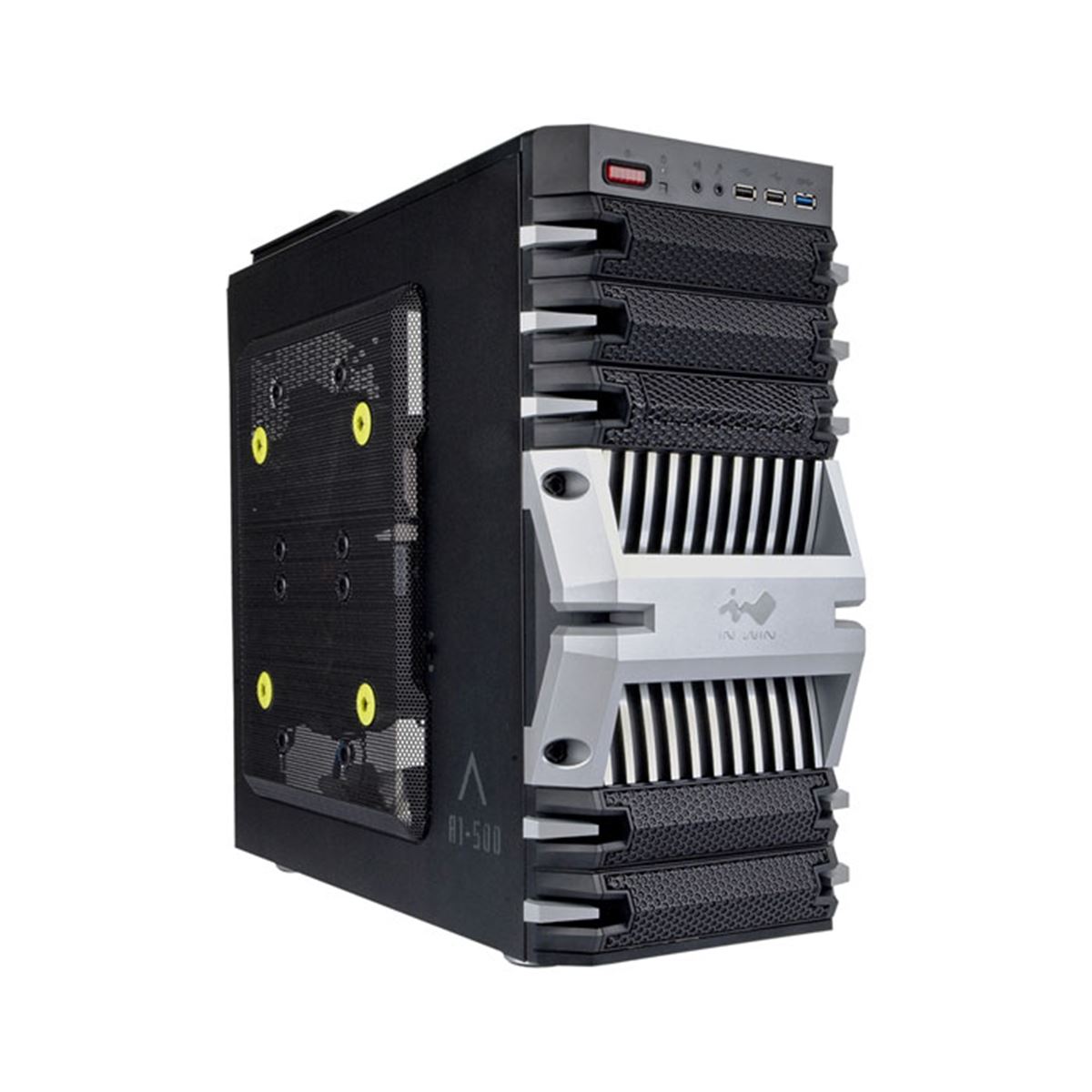 IN WIN、荒々しいデザインのミドルタワーケース - 価格.com