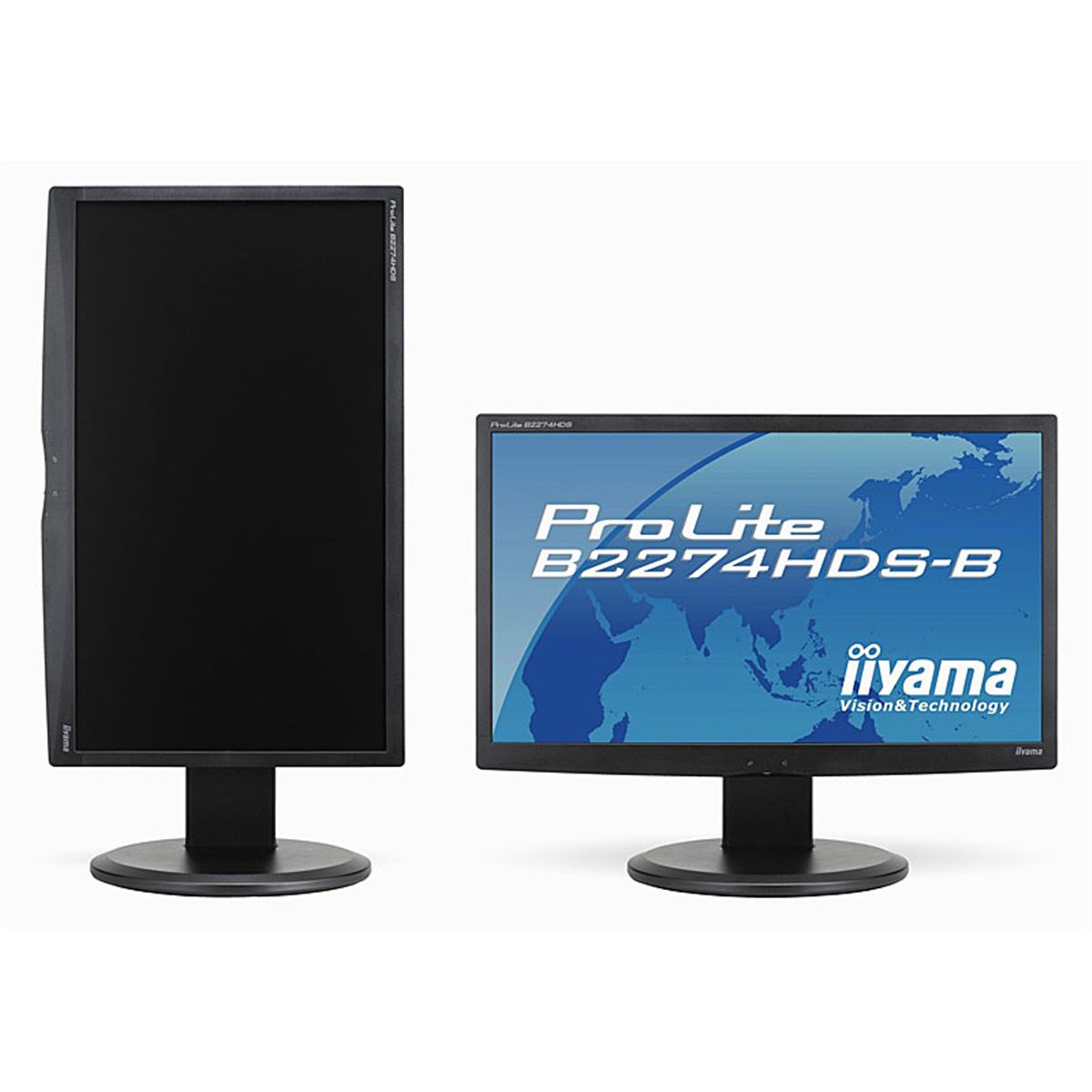 iiyama、90度回転ピボット対応の21.5型フルHD液晶 - 価格.com