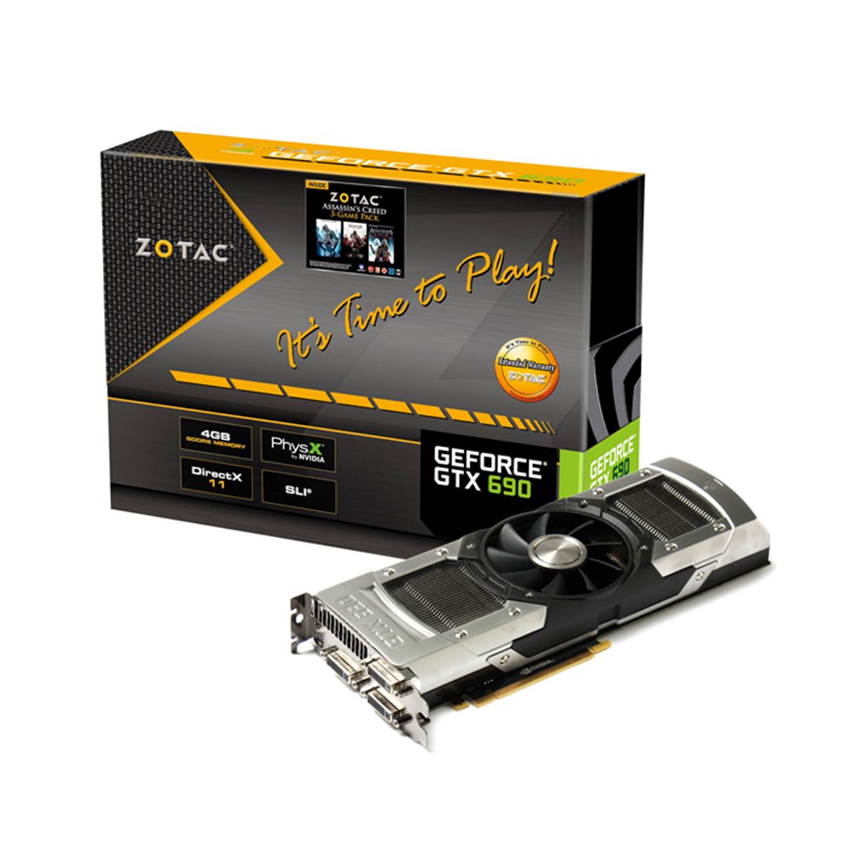 グラフィックボード・グラボ・ビデオカード GTX690 ZOTAC、GeForce GTX 690搭載モデルなどビデオカード3機種 - 価格.com