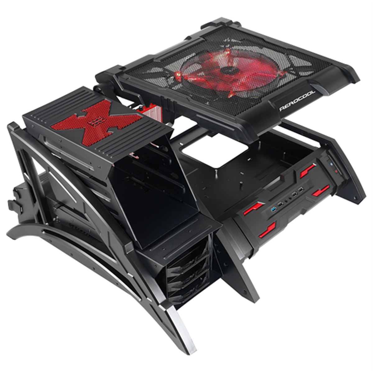 AeroCool PCS B PCケース ブラック Aerocool、Extended ATXにも対応