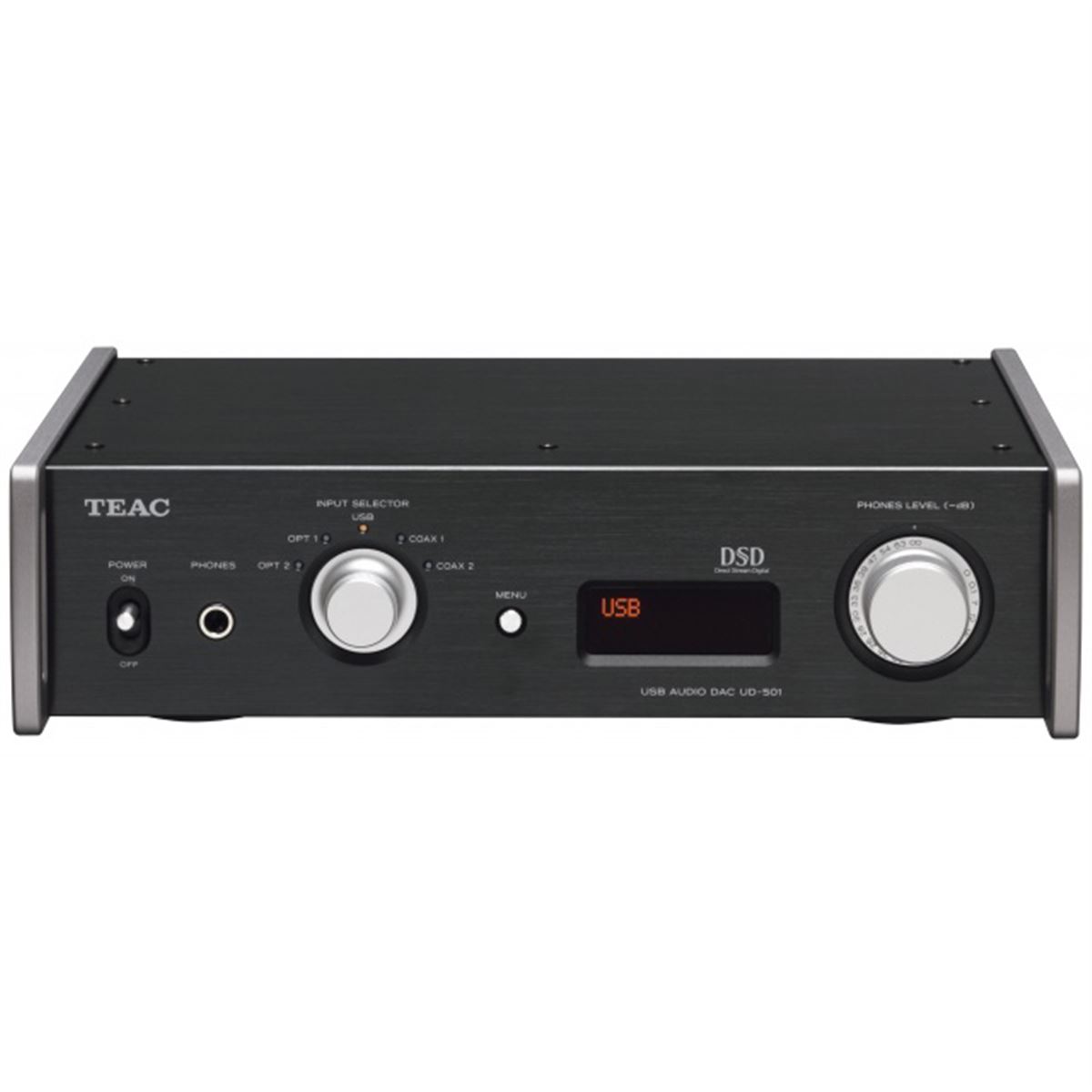 TEAC ティアック UD-501 デュアルモノーラルD/Aコンバーター TEAC、DSD5.6MHz対応のUSBデュアルモノーラルD/Aコンバーター