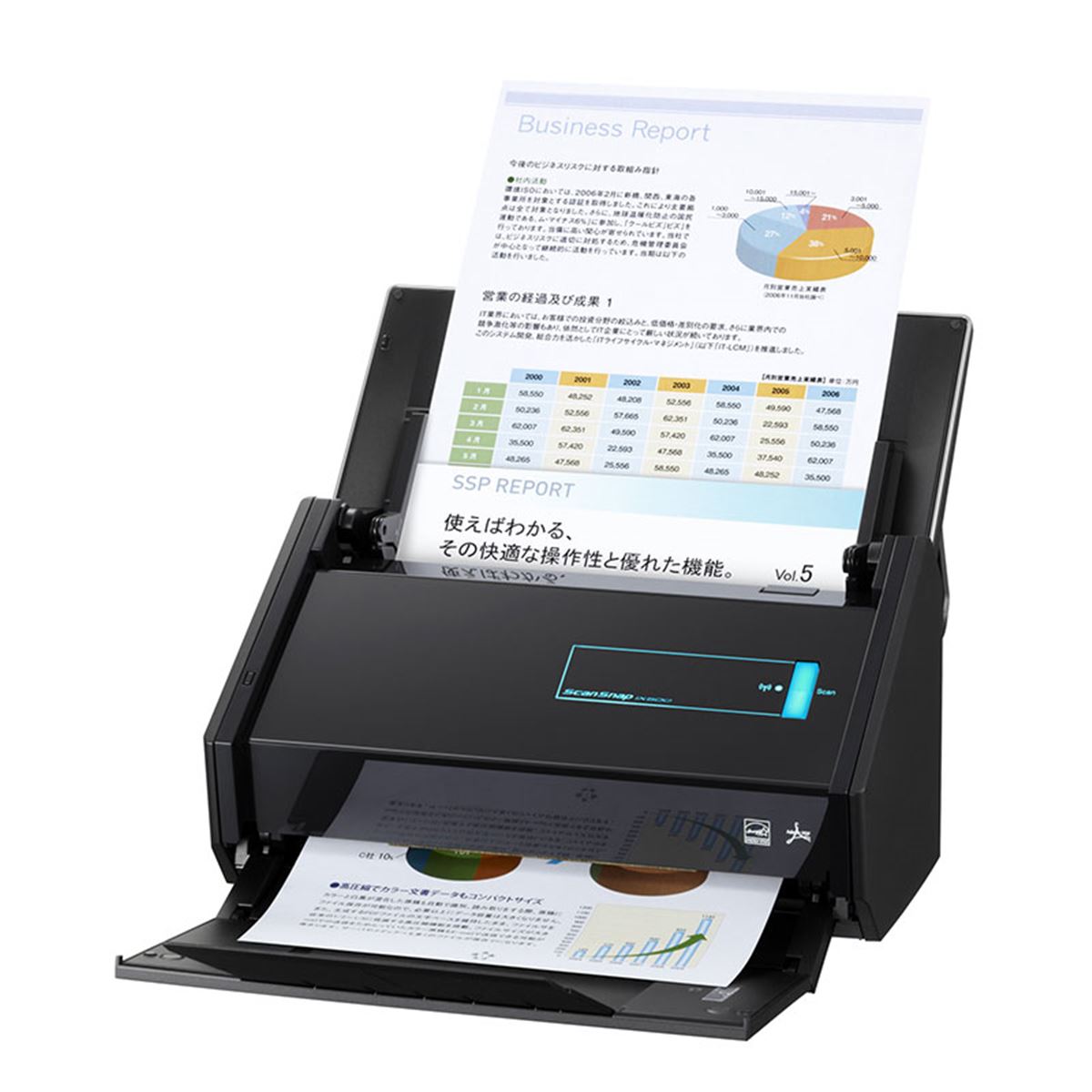 パーソナルドキュメントスキャナー ScanSnap iX500 PFU、Wi-Fi内蔵のドキュメントスキャナー「ScanSnap iX500
