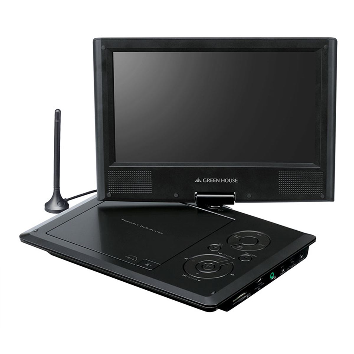 グリーンハウス、地デジ・ワンセグ対応の9型ポータブルDVD - 価格.com