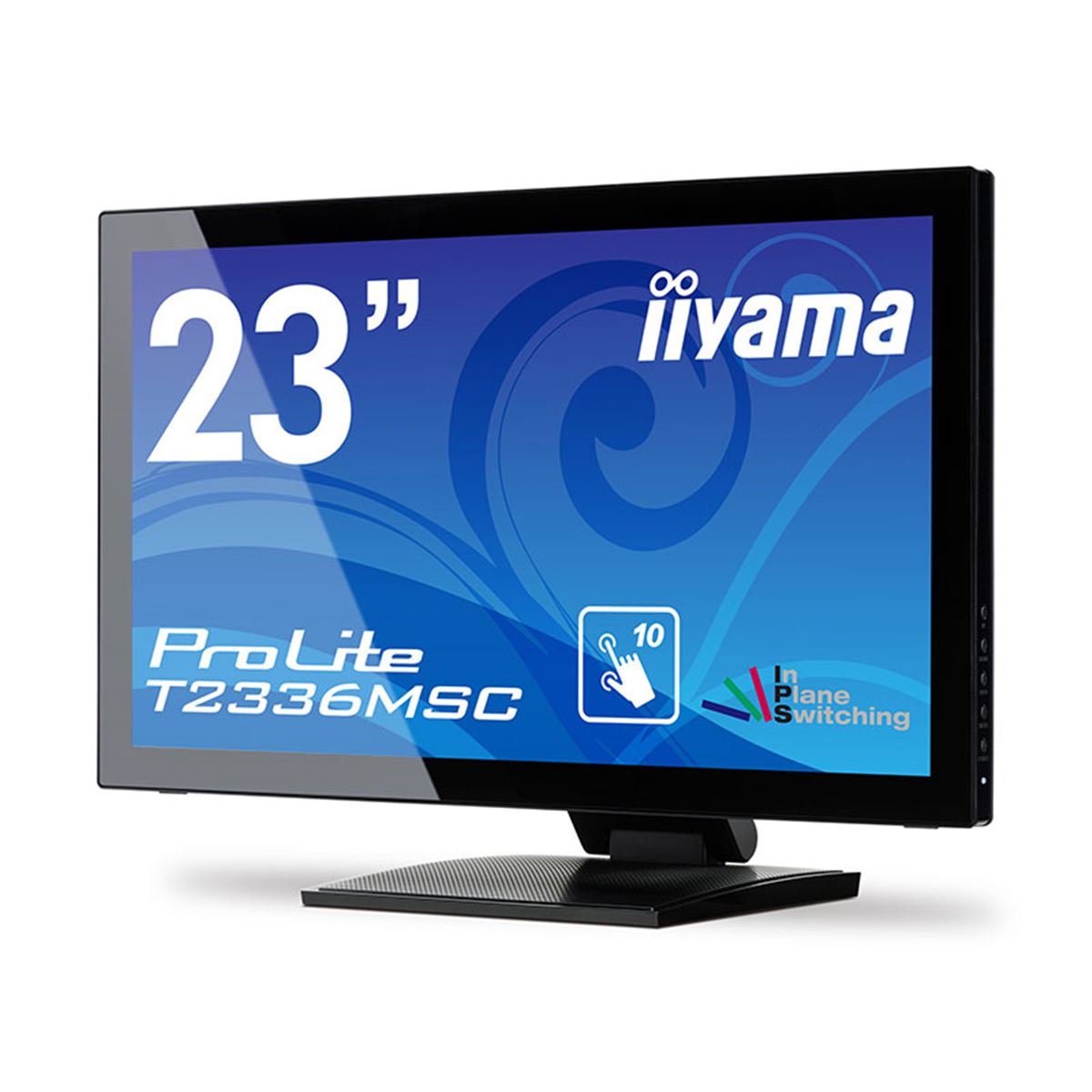 美品　iiyama　23型　PCモニター T2336MSC-B1 タッチパネル iiyama、自由度が高いスタンドを採用した10点マルチタッチ対応の23型