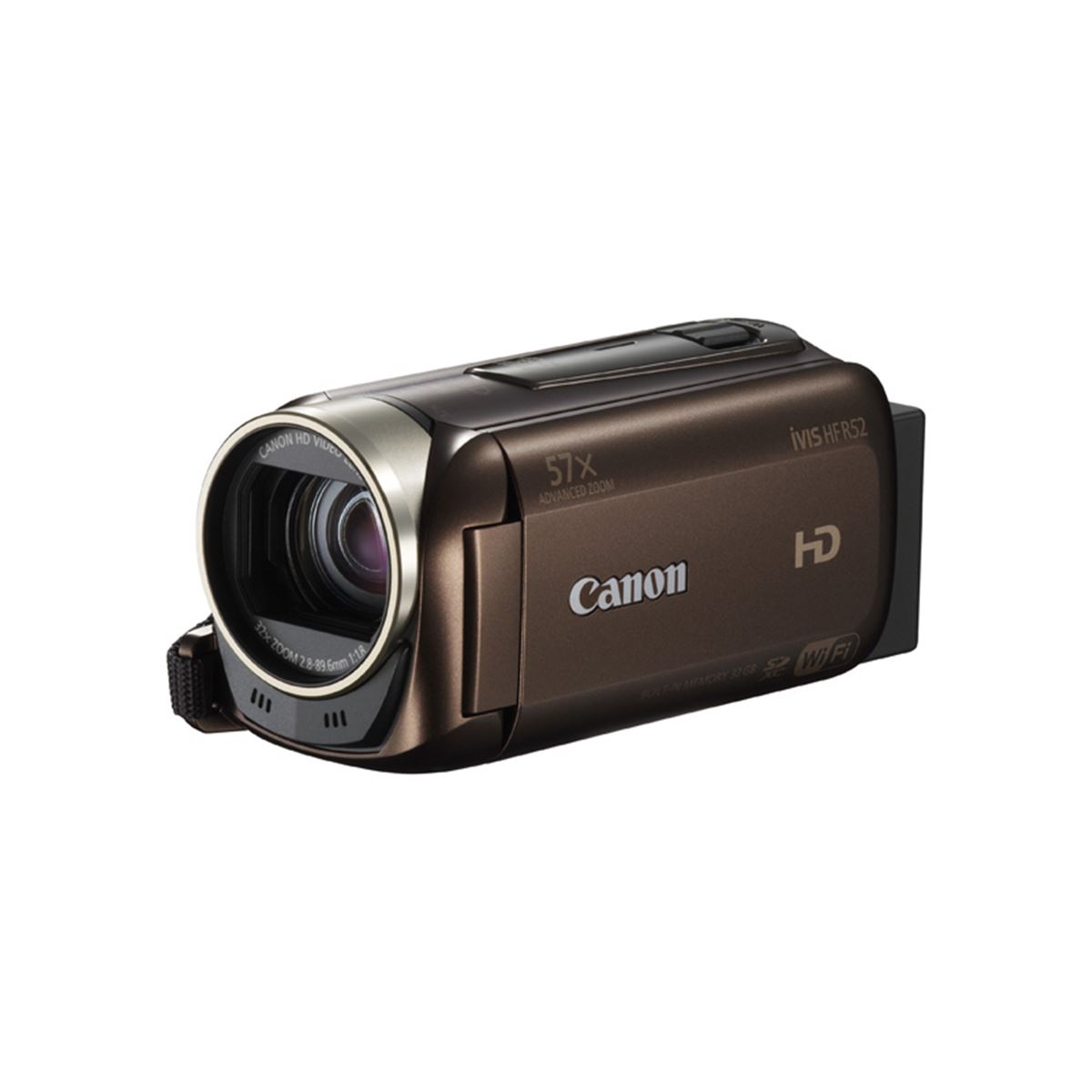 Amazon | Canon デジタルビデオカメラ iVIS HF R52 ブラウン