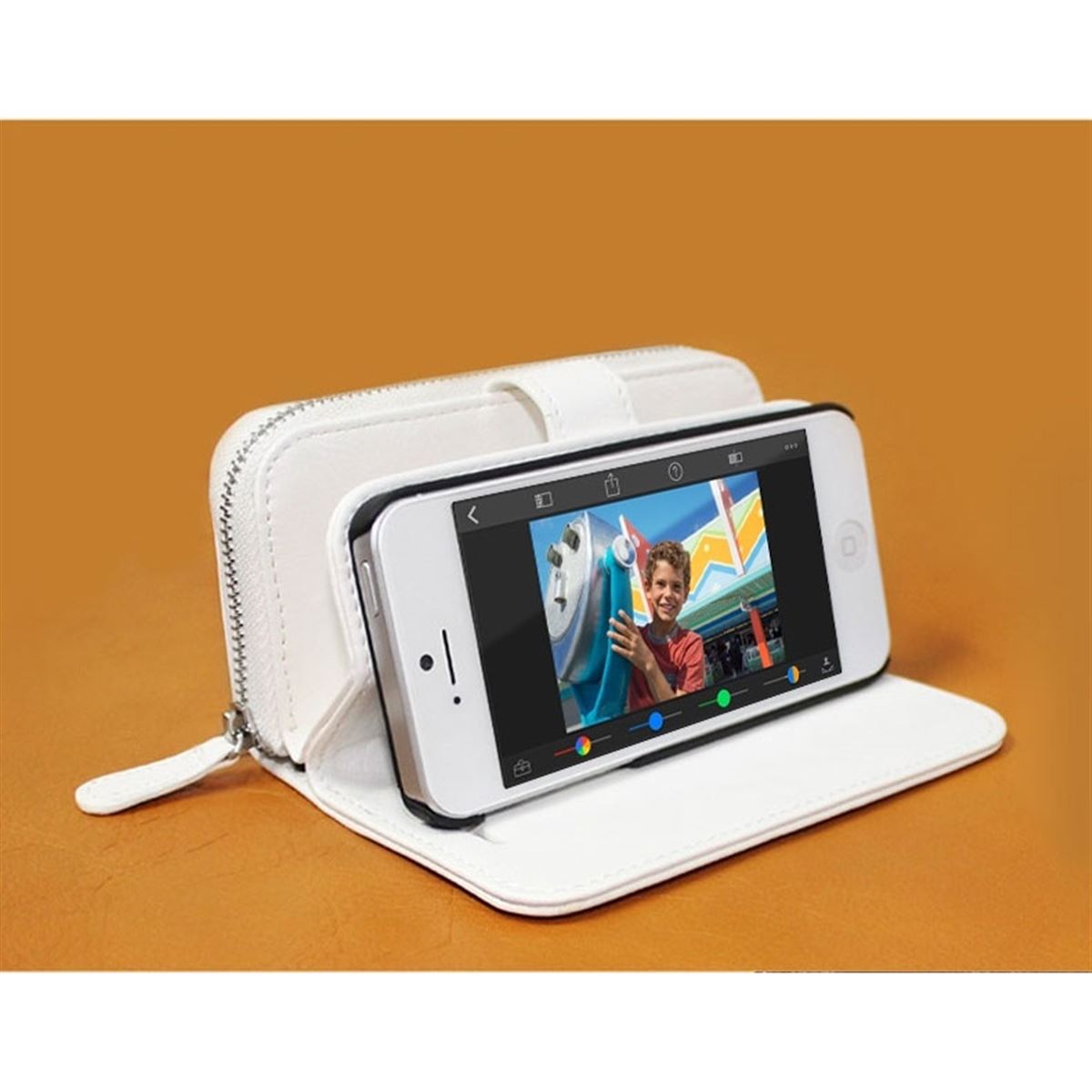 スマホアクセサリー iPhone5 ロア、ジッパー財布付きiPhone 5/5sケース - 価格.com