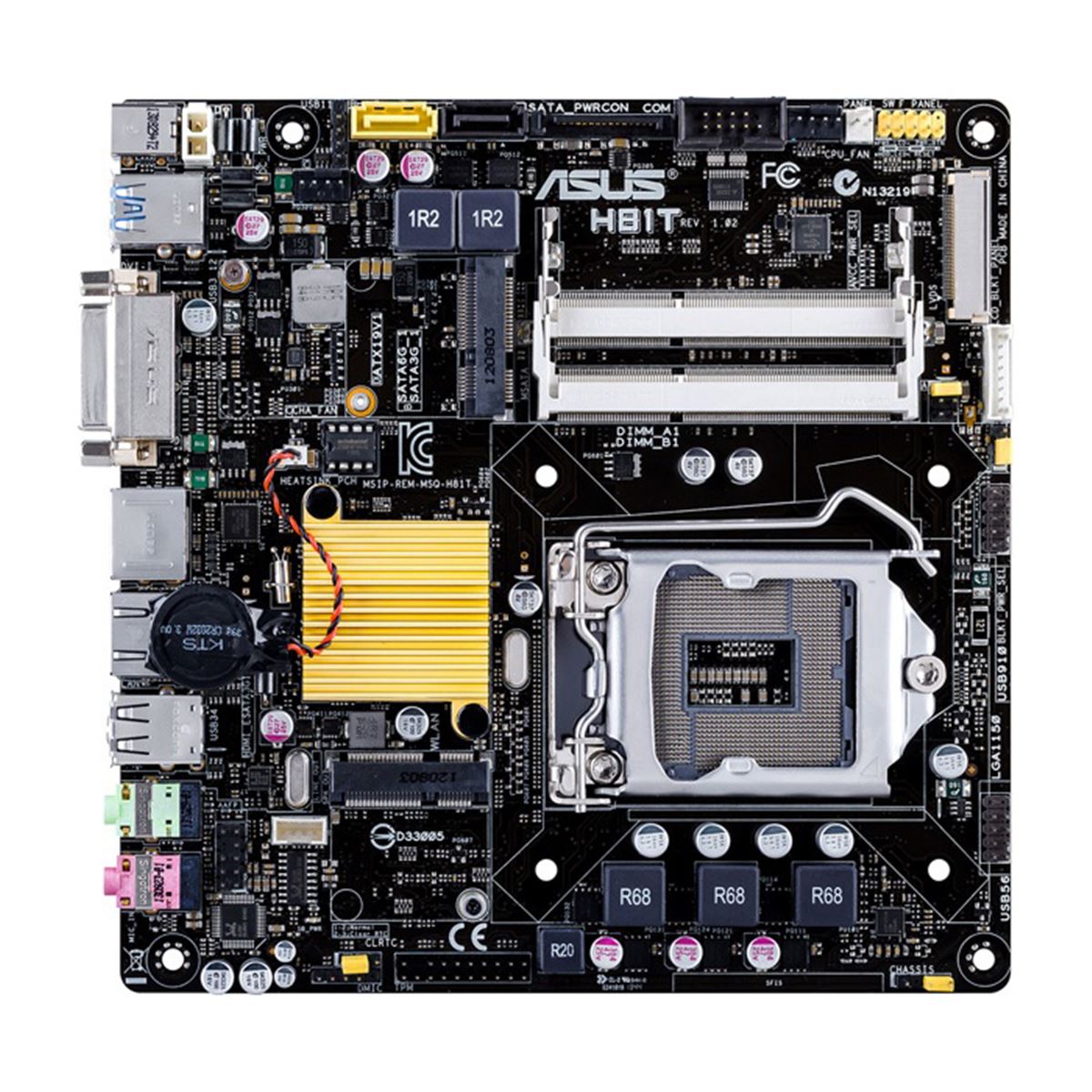 ASUSTeK Intel H81搭載 マザーボード LGA1150対応 H81I-PLUS 中古 ASUSTeK Intel H81搭載 マザーボード LGA1150対応