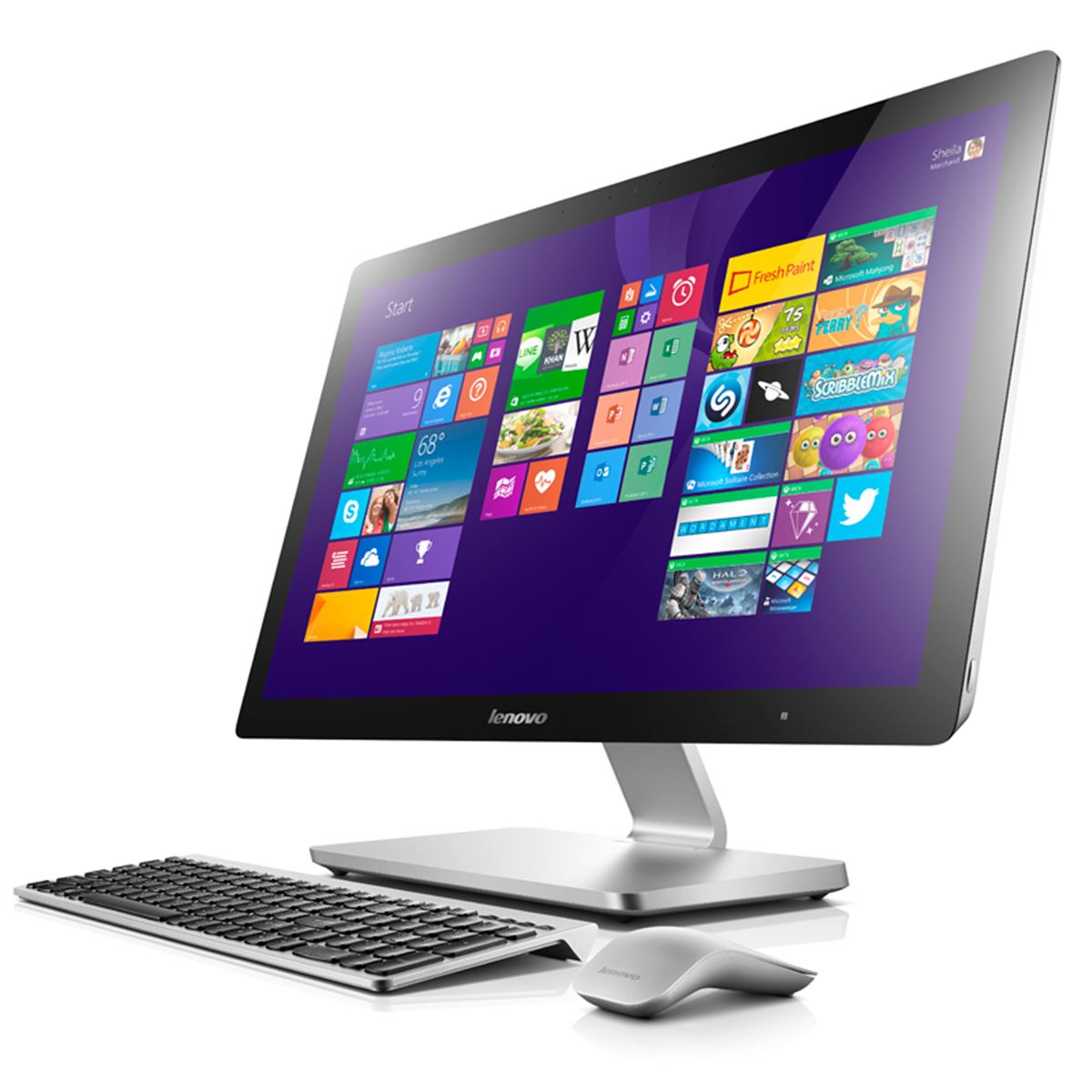 レノボ、水平に傾けられる27型オールインワンデスクトップ - 価格.com